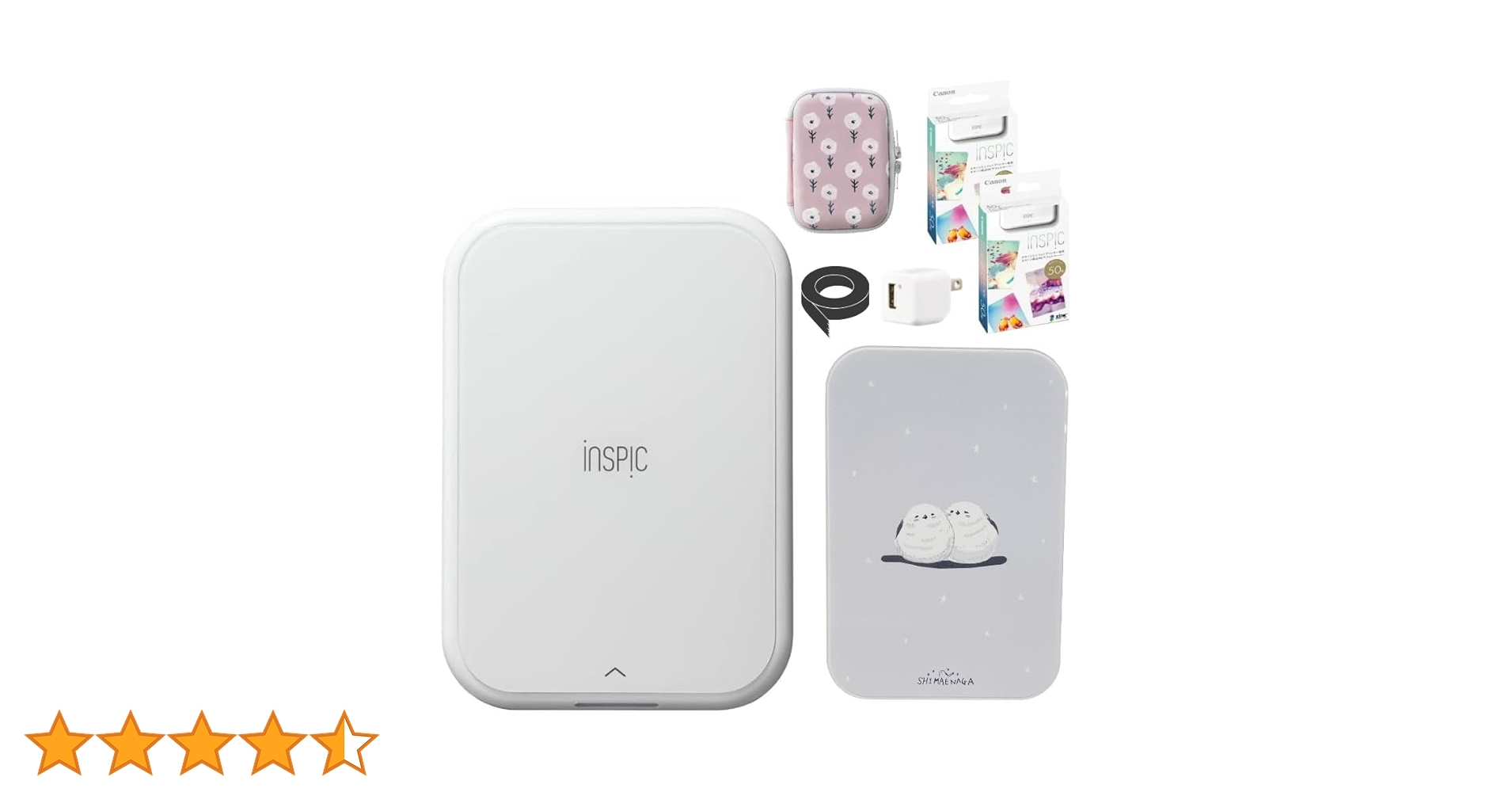 キャノン インスピック iNSPiC ホワイト シマエナガ Amazon.co.jp: キヤノン スマホ用フォトプリンタ iNSPiC PV-223